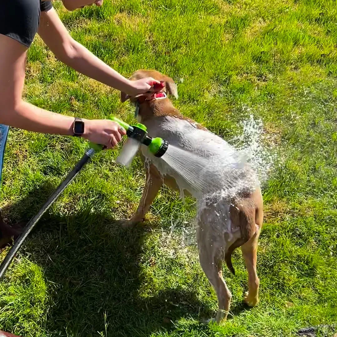 Lavage au jardin