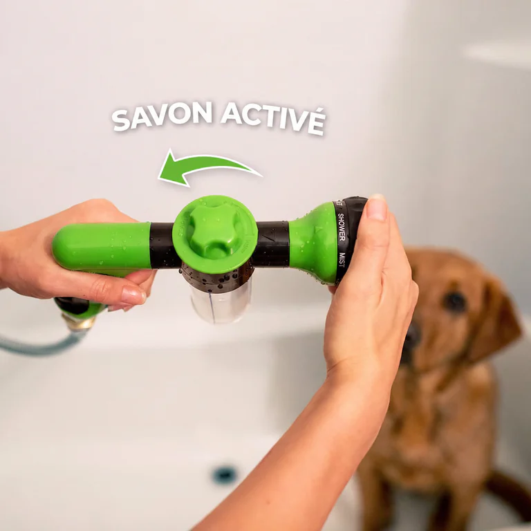 Activation du savon intégré du LeJetCanin